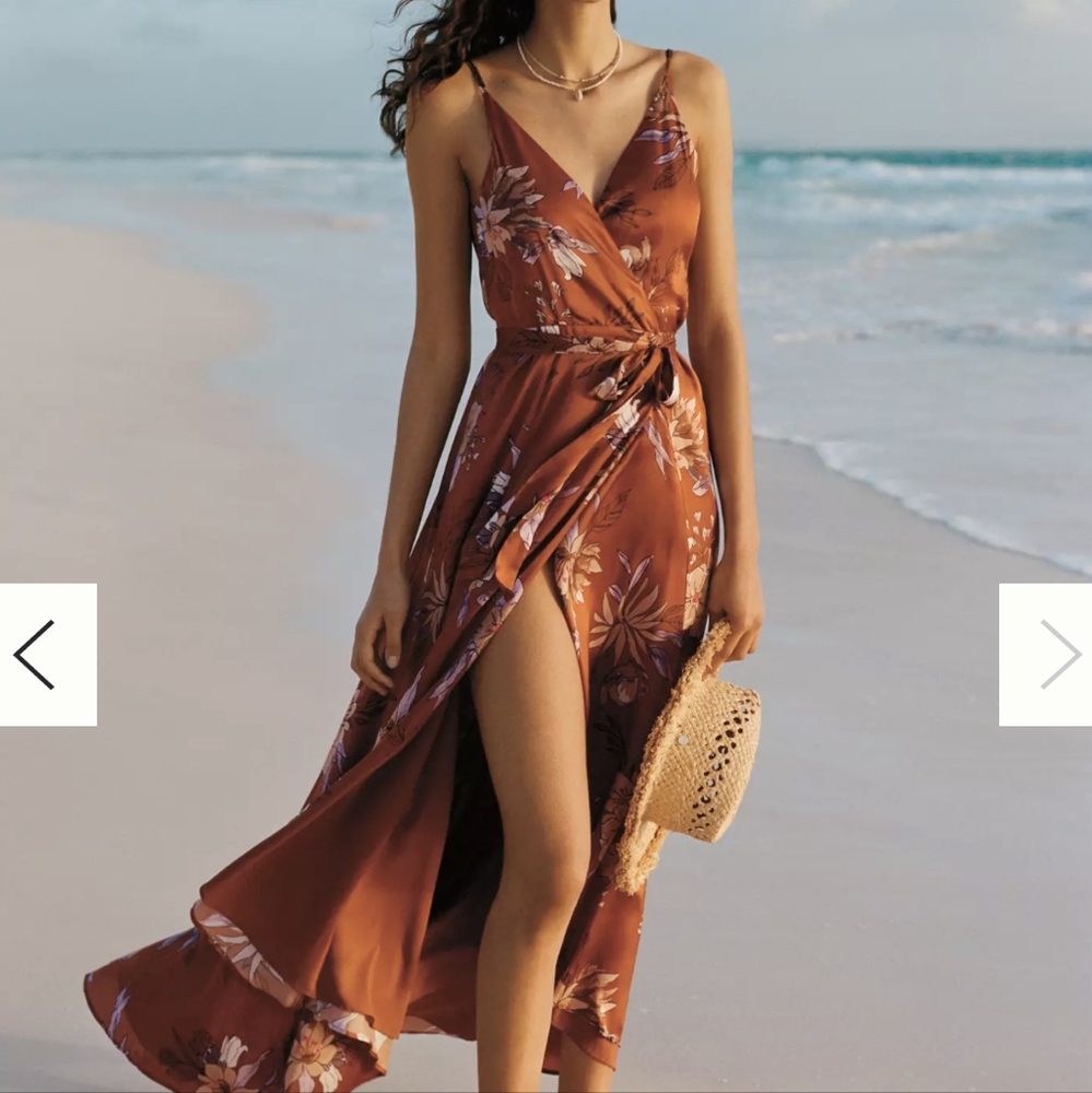 Anthropologie Hutch Palmetto Maxi Dress size Large